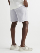Mr P. - Straight-Leg Cotton-Jersey Drawstring Shorts - Gray