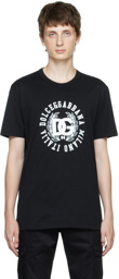 Dolce & Gabbana Black Printed T-Shirt