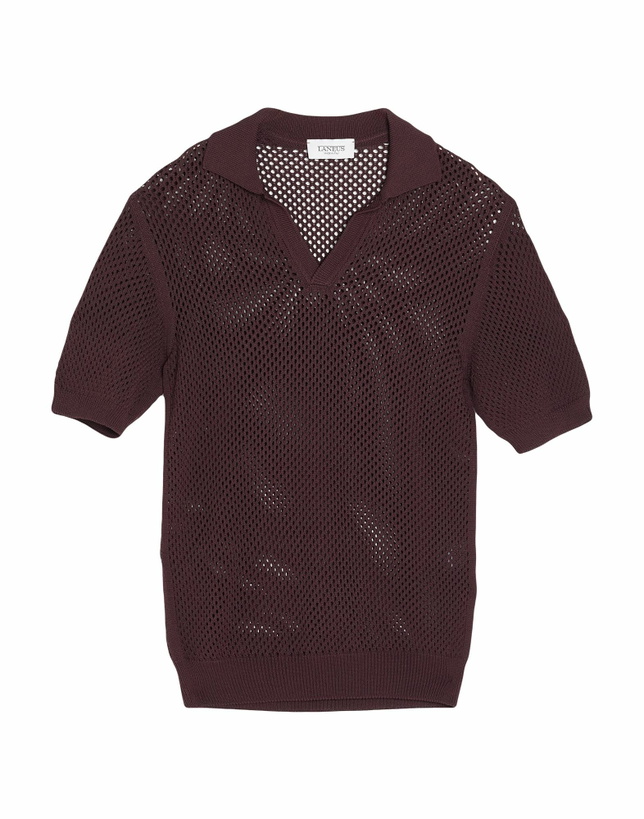 Photo: Laneus Mens Polo shirt Chocolate in Brown