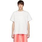 Feng Chen Wang White Panelled T-Shirt