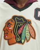 Mitchell & Ness X JUST DON NHL JERSEY HOODIE CHICAGO BLACKHAWKS Beige Men