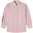 Our Legacy Men's Borrowed BD Shirt in Pink Kimble Check