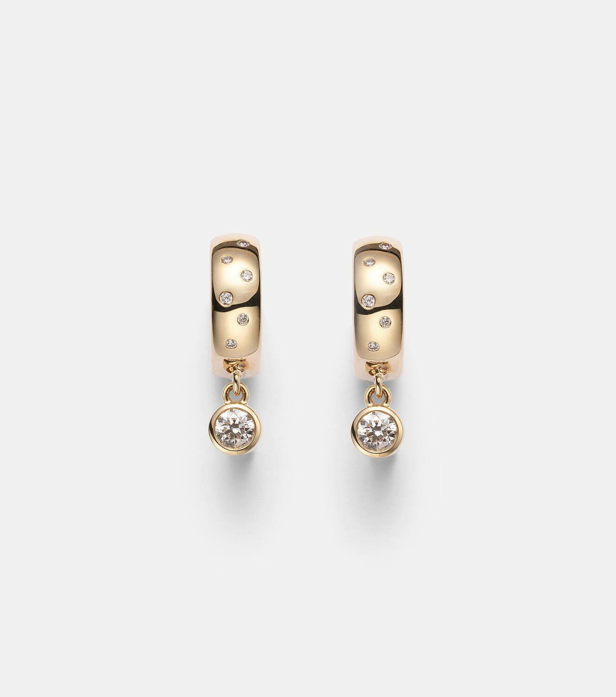Roxanne First 14kt gold earrings with diamonds