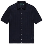 Incotex - Slim-Fit Knitted Cotton Shirt - Blue