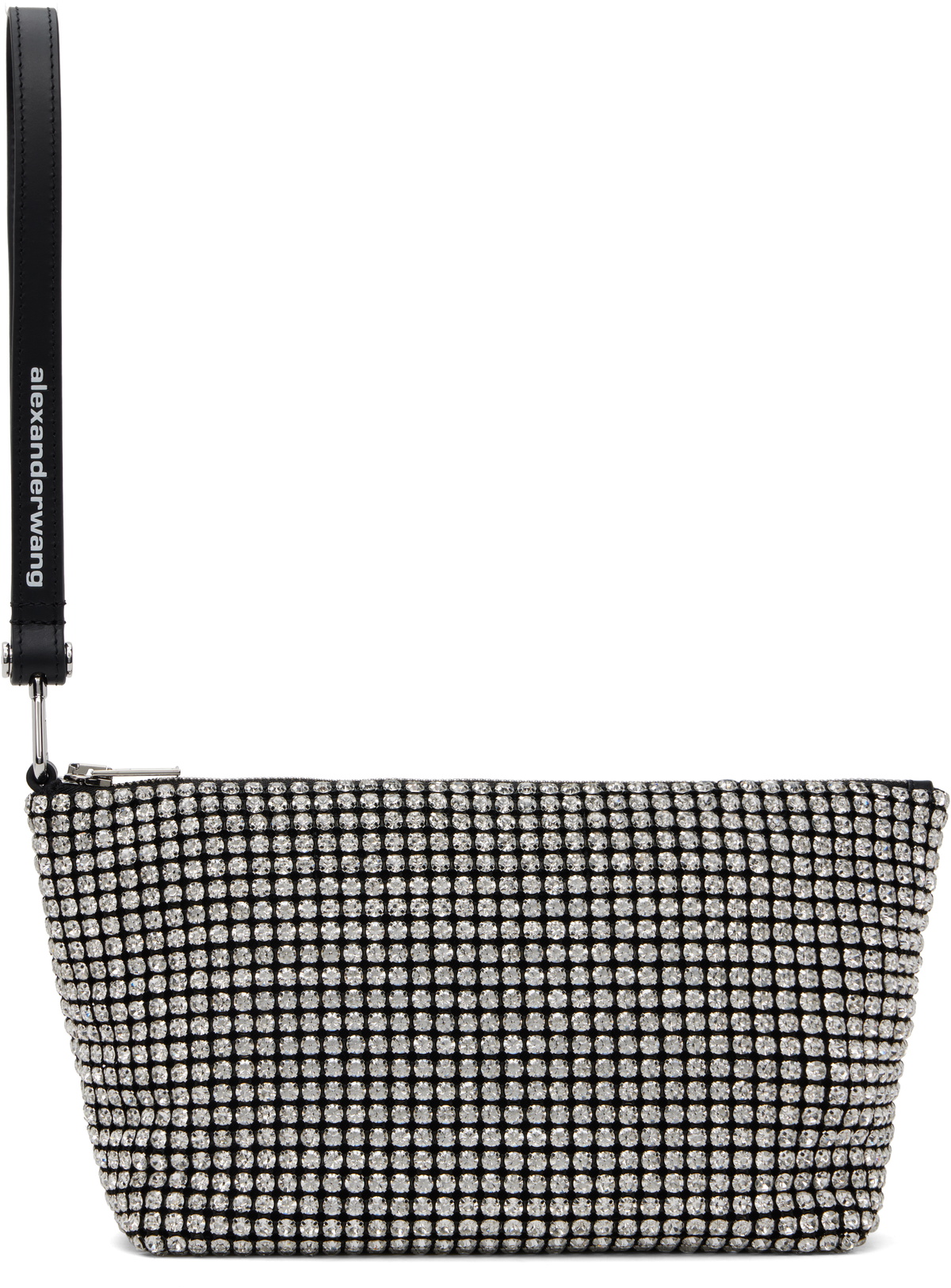 Alexander Wang Silver Heiress Wristlet Pouch