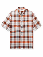 Burberry - Button-Down Collar Checked Cotton-Twill Shirt - Red