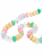 Harwell Godfrey 18K Yellow Gold Pastel Bead Foundation Necklace