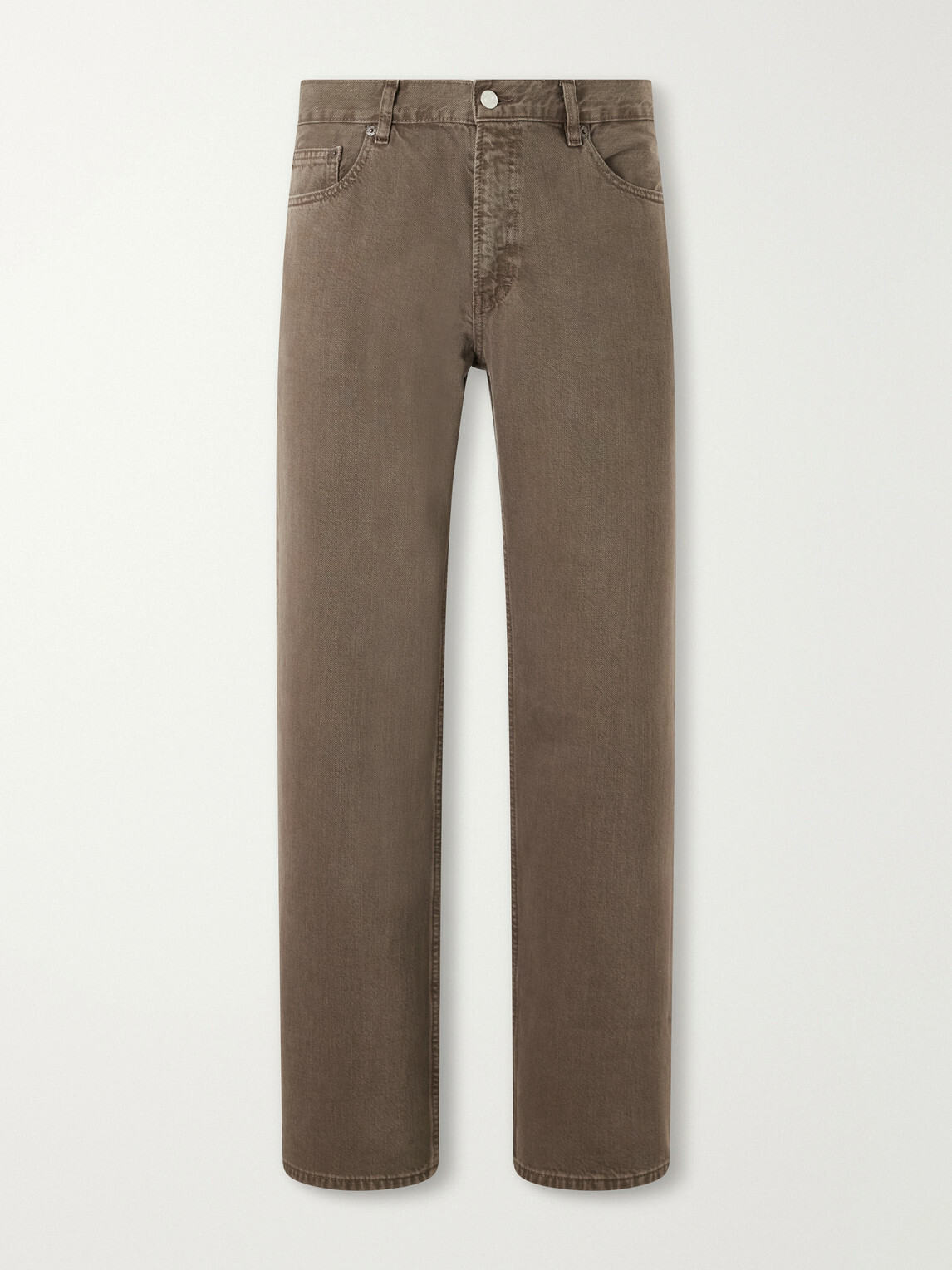 FRAME - Relaxed Straight-Leg Jeans - Brown