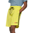 Diesel Yellow Boxie Track Shorts