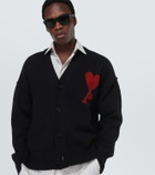 Ami Paris Ami de Cœur virgin wool cardigan