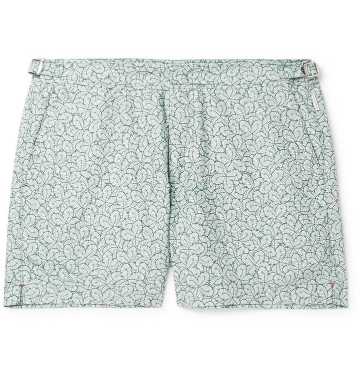 Photo: Orlebar Brown - Setter Mid-Length Printed Swim Shorts - Green