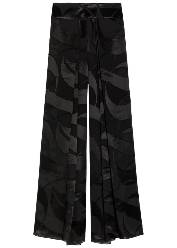 Photo: Delos Cybelle Devoré Georgette Trousers Black