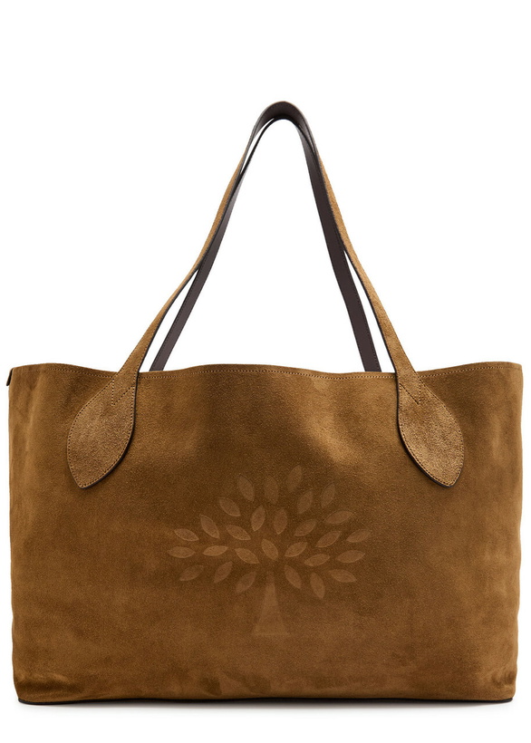 Photo: Mulberry Oversized Suede Tote bag - Sand - One Size