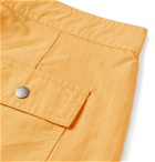 Saturdays NYC - Mid-Length Logo-Appliquéd Swim Shorts - Yellow