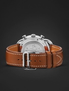 Hermès Timepieces - Arceau Automatic Chronograph 42mm Stainless Steel and Leather Watch, Ref. No. W404113WW00