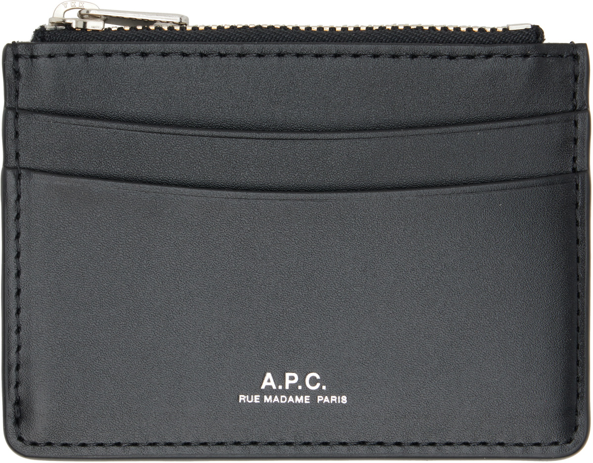 A.P.C. Black Paris Card Holder