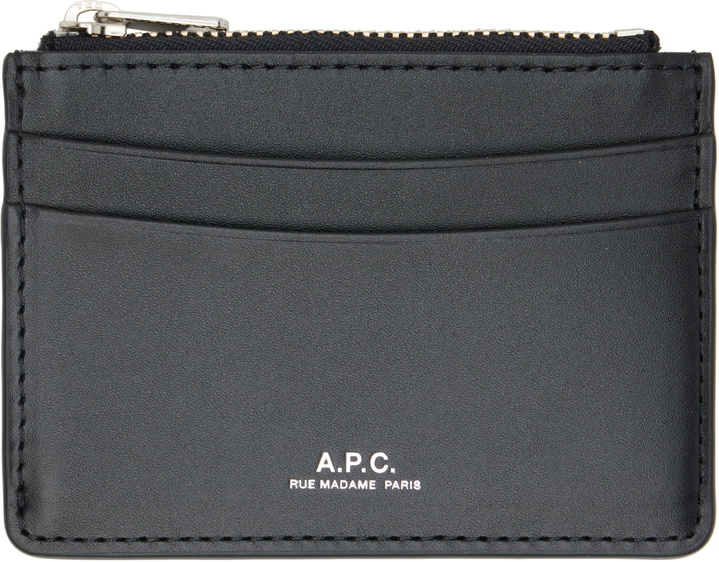 Photo: A.P.C. Black Paris Card Holder