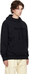 JW Anderson Black Logo Embroidery Hoodie