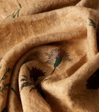 The House of Lyria Firmamento floral linen blanket