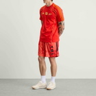 Adidas Arsenal FC NTS UBP Shorts in Unity Orange/Active Red