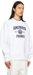 AMI Paris White 'Ami Paris France' Sweatshirt