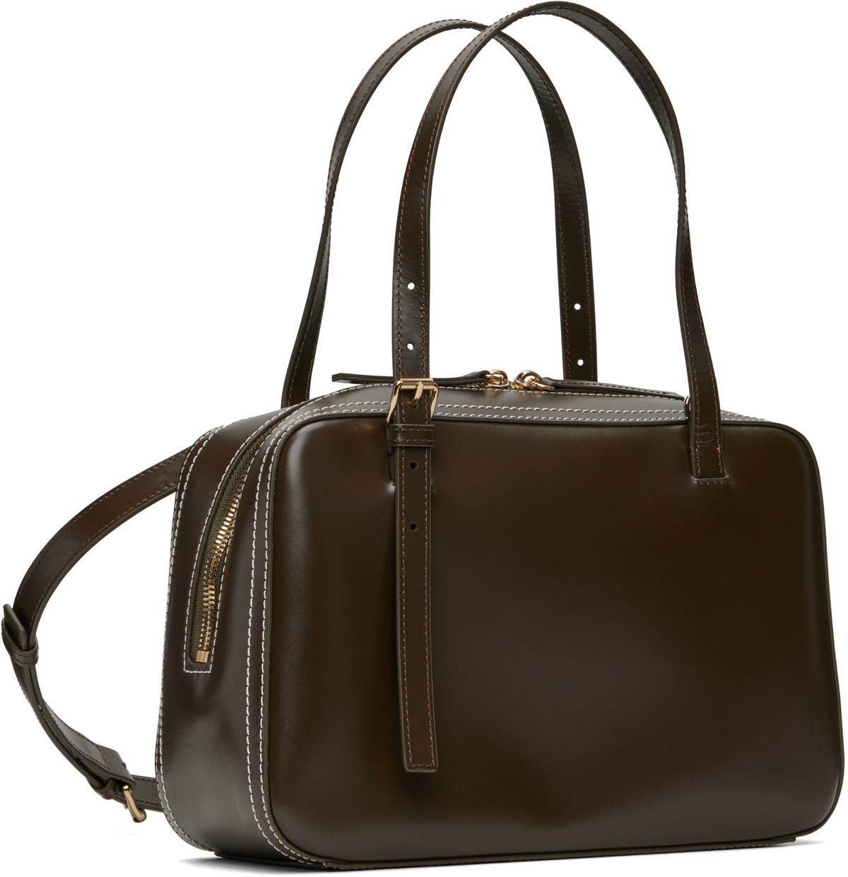 A.P.C. Khaki Virginie Box Bag