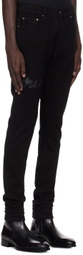 AMIRI Black 'Amiri' Script Logo Jeans