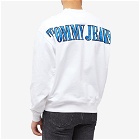 Tommy Jeans Men's Archive Flag Crew Sweat in White