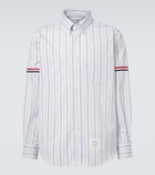 Thom Browne 4-Bar striped cotton shirt