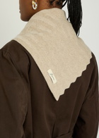 Jacquemus Le Chale Chevron Herringbone Wool and Cashmere-blend Scarf - Beige - One Size