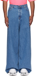 VETEMENTS Blue Oversized Baggy Jeans