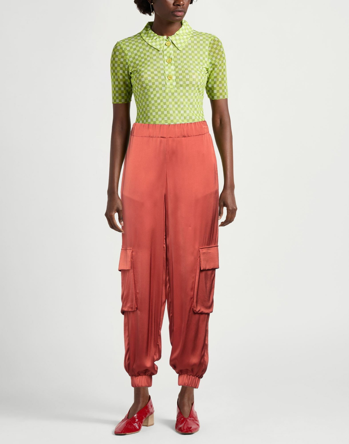 Jijil Womens Pants Rust