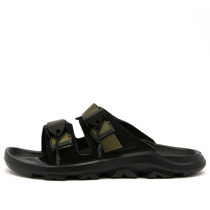 Photo: Maharishi Men's x 1303 Birkenstock Mogami Terra Sandal in Black/Olive