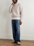 Hartford - Ribbed Wool Half-Zip Sweater - Neutrals