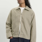 END. x Ronning Men's Casual Jacket in Dogtooth Green