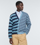 Kenzo - Striped wool and cotton cardigan