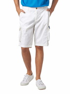 MC2 Saint Barth Man White Cotton Cargo Shorts