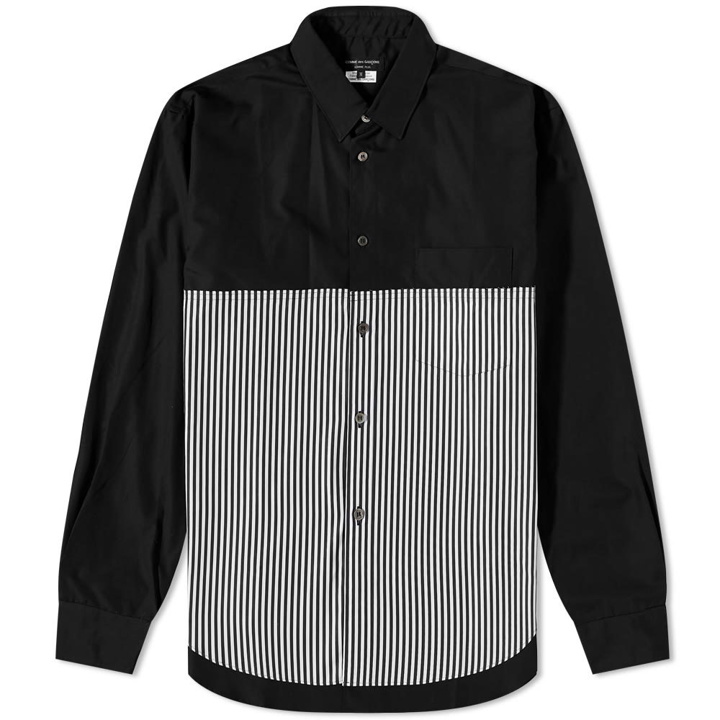 Photo: Comme des Garçons Homme Plus Broad Striped Panel Shirt