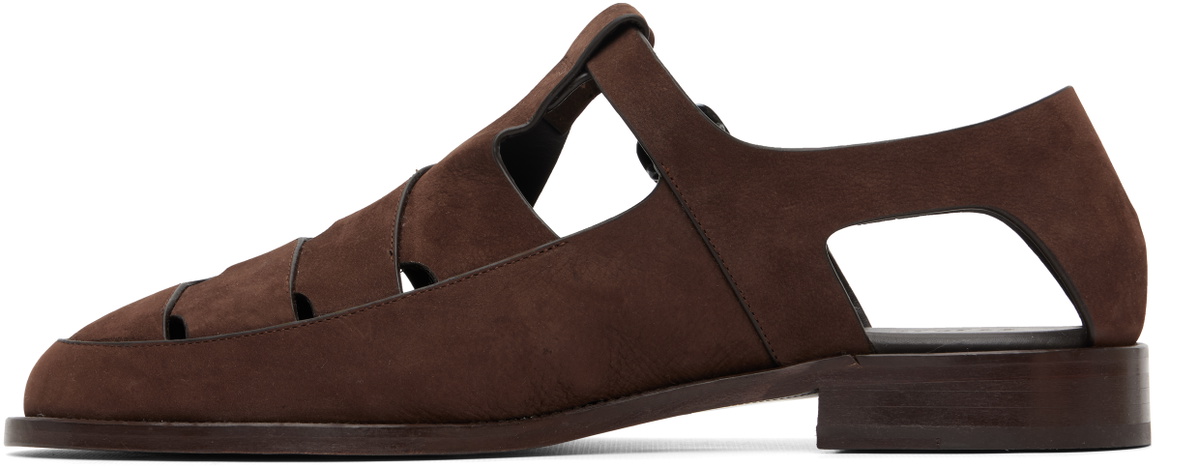 HEREU Brown Besso Nubuck Sandals