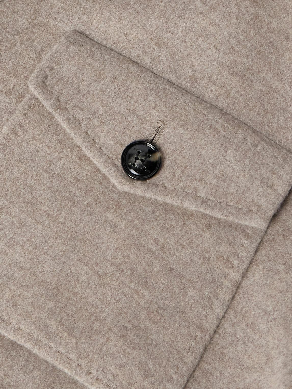 Kiton - Wool and Cashmere-Blend Overshirt - Neutrals