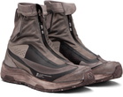 11 by Boris Bidjan Saberi Taupe Salomon Edition Bamba 2 High V2 Sneakers