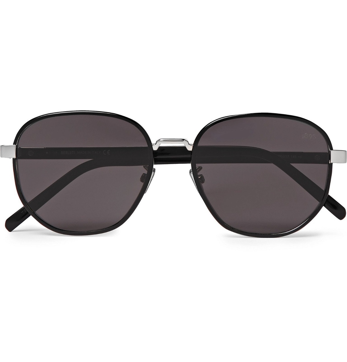 Photo: Berluti - Spectre Round-Frame Acetate and Metal Sunglasses - Black