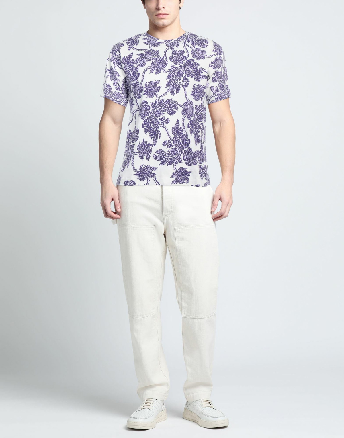 Dries Van Noten Mens T-shirt in White