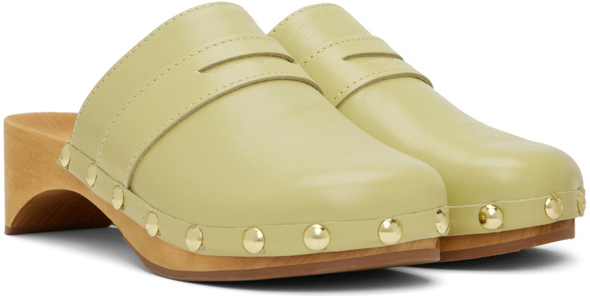 BY FAR Green Hans Clogs By Far