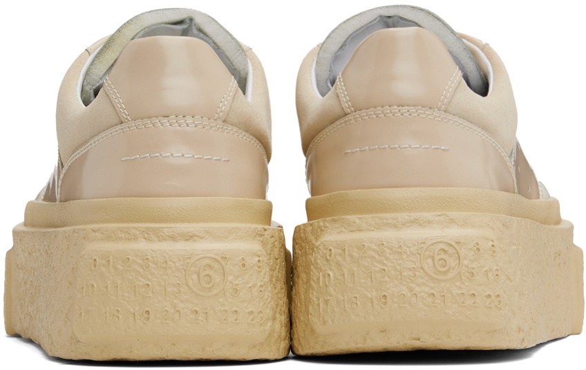 MM6 Maison Margiela Beige Chunky Gambetta Sneakers MM6 Maison Margiela