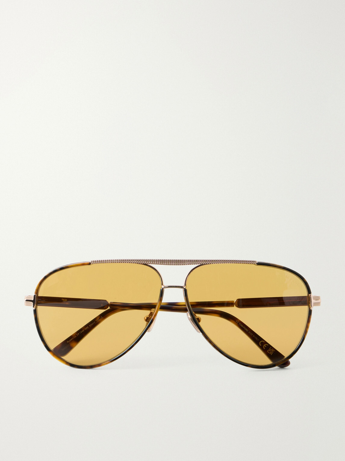 TOM FORD - Rupert-02 Aviator-Frame Metal Sunglasses
