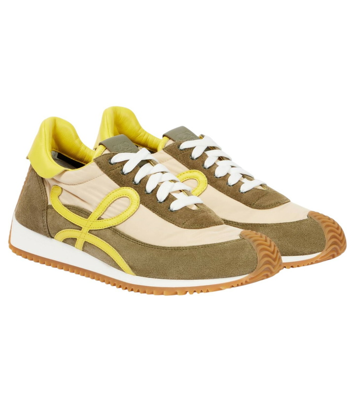 Photo: Loewe Flow Runner 2.0 suede sneakers