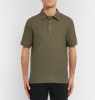 Berluti - Cotton and Silk-Blend Piqué Polo Shirt - Men - Green