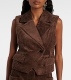 Ganni Cotton corduroy vest
