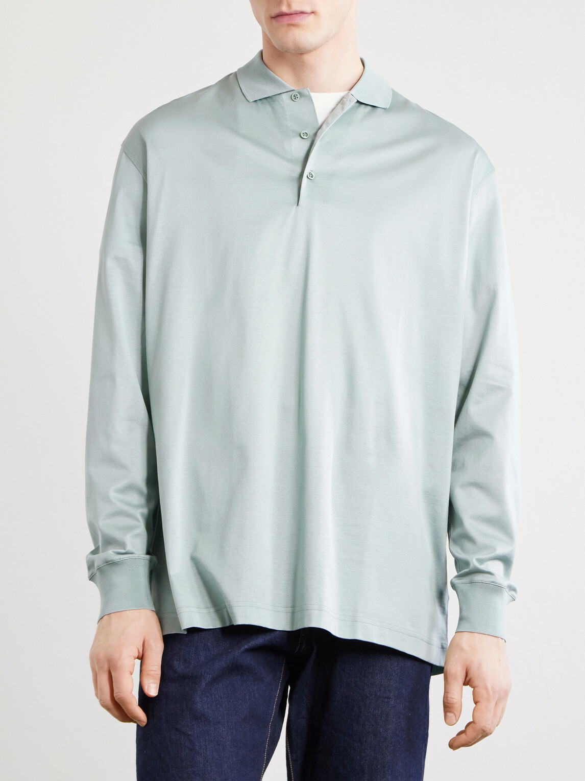 Charvet - Cotton-Satin Polo Shirt - Green